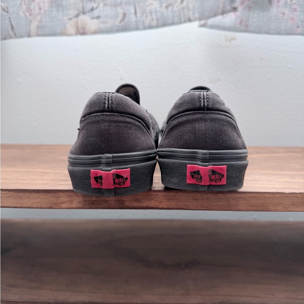 Vans Slip-On Skate Shoe - Black Monochrome - Picture 3 of 5